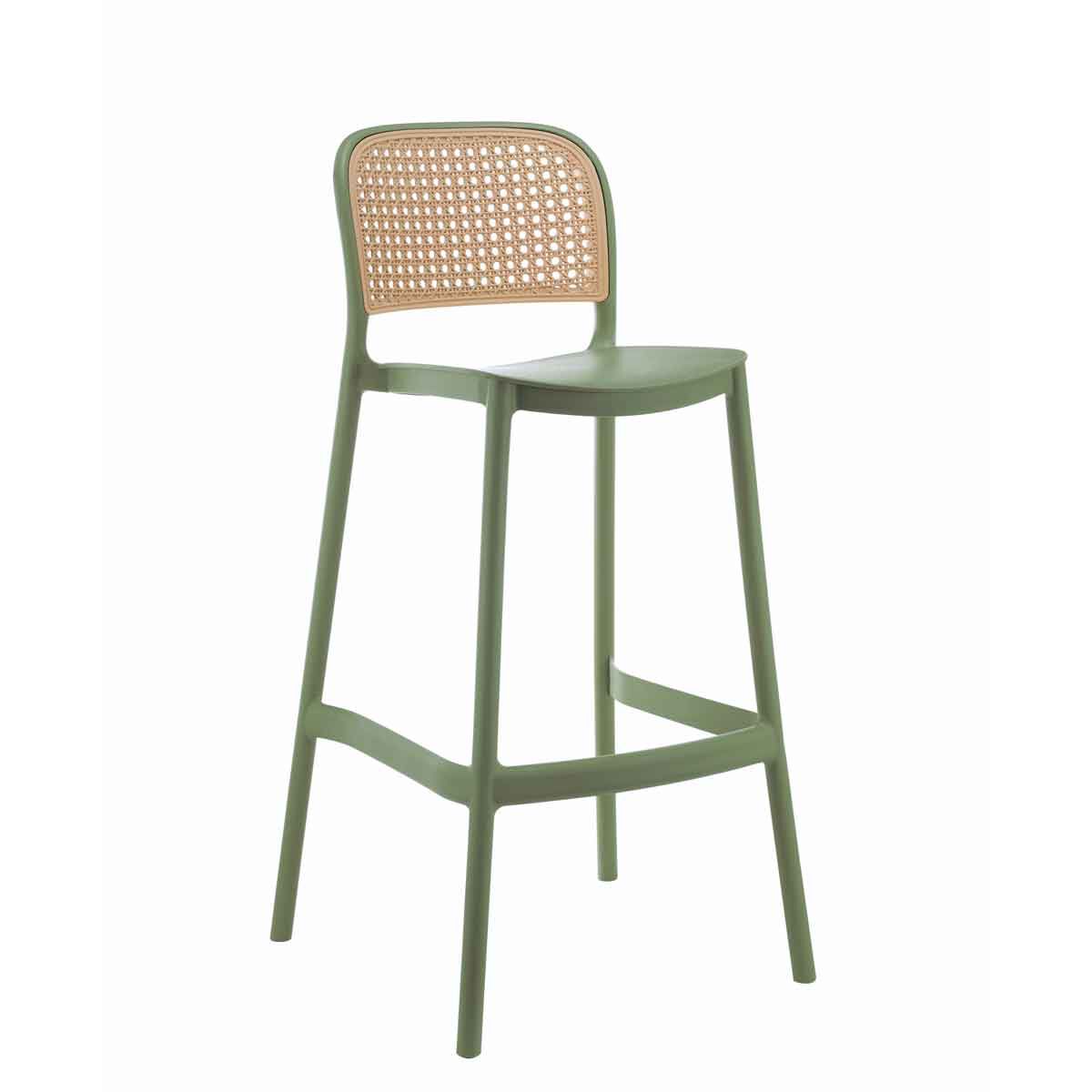 Banco de bar WHIGGLE verde