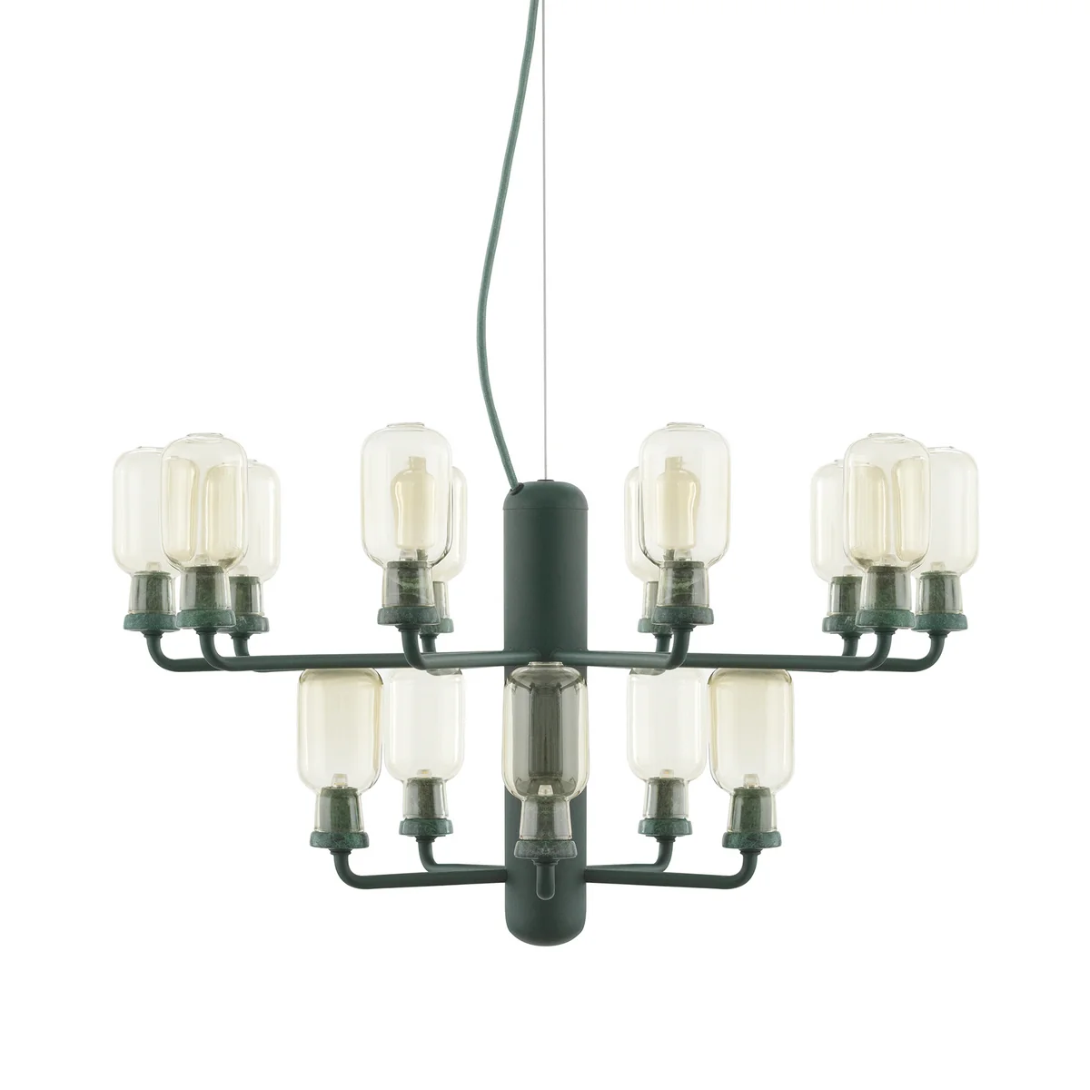 Normann Copenhagen - Amp Kronleuchter large, smoke / black
