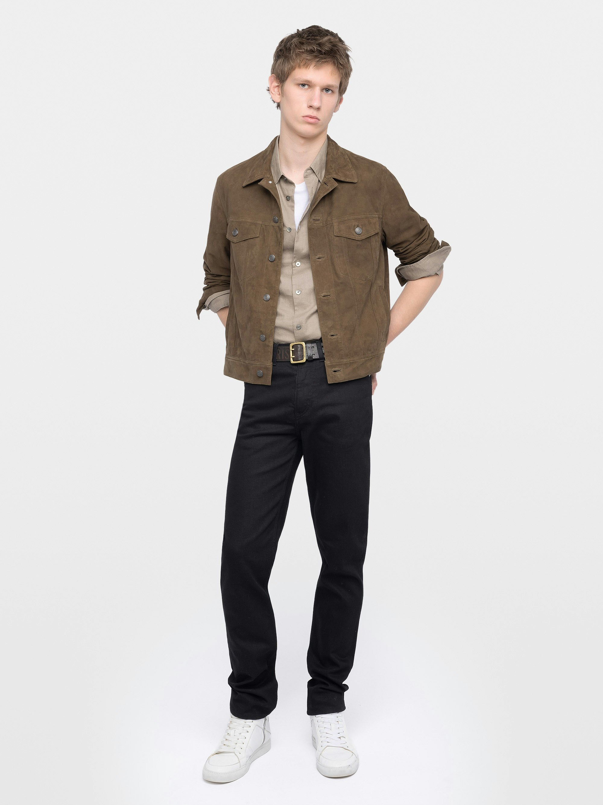 Veste Bases Cuir Suede