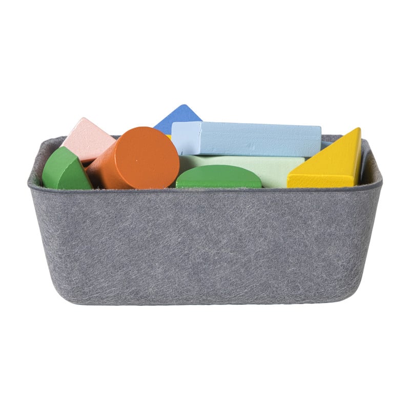 Mand vilt klein - grijs - 5.5x15x10 cm