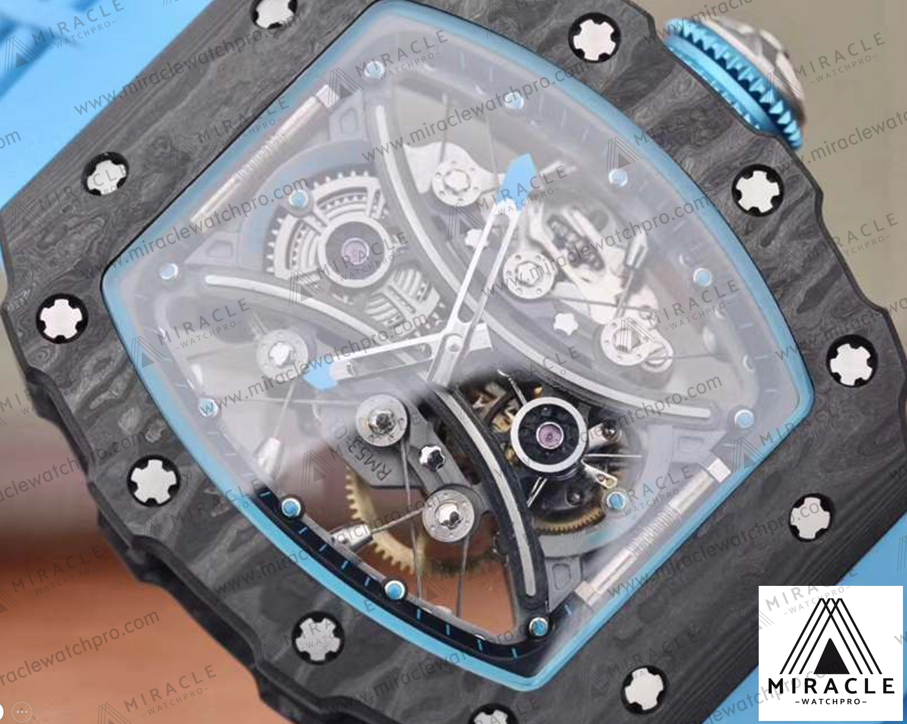 Replica Watch-RICHARD MILLE-ref.RM53-01-Elite Clone-49.90mm*42.70mm*16.15mm