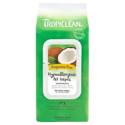 TropiClean Hypoallergenic Pet Wipes