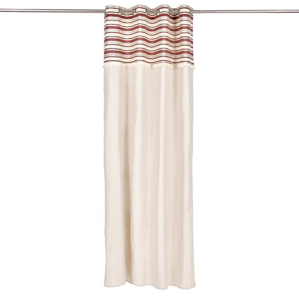 Rideau polycoton 140x240 tuffeté beige
