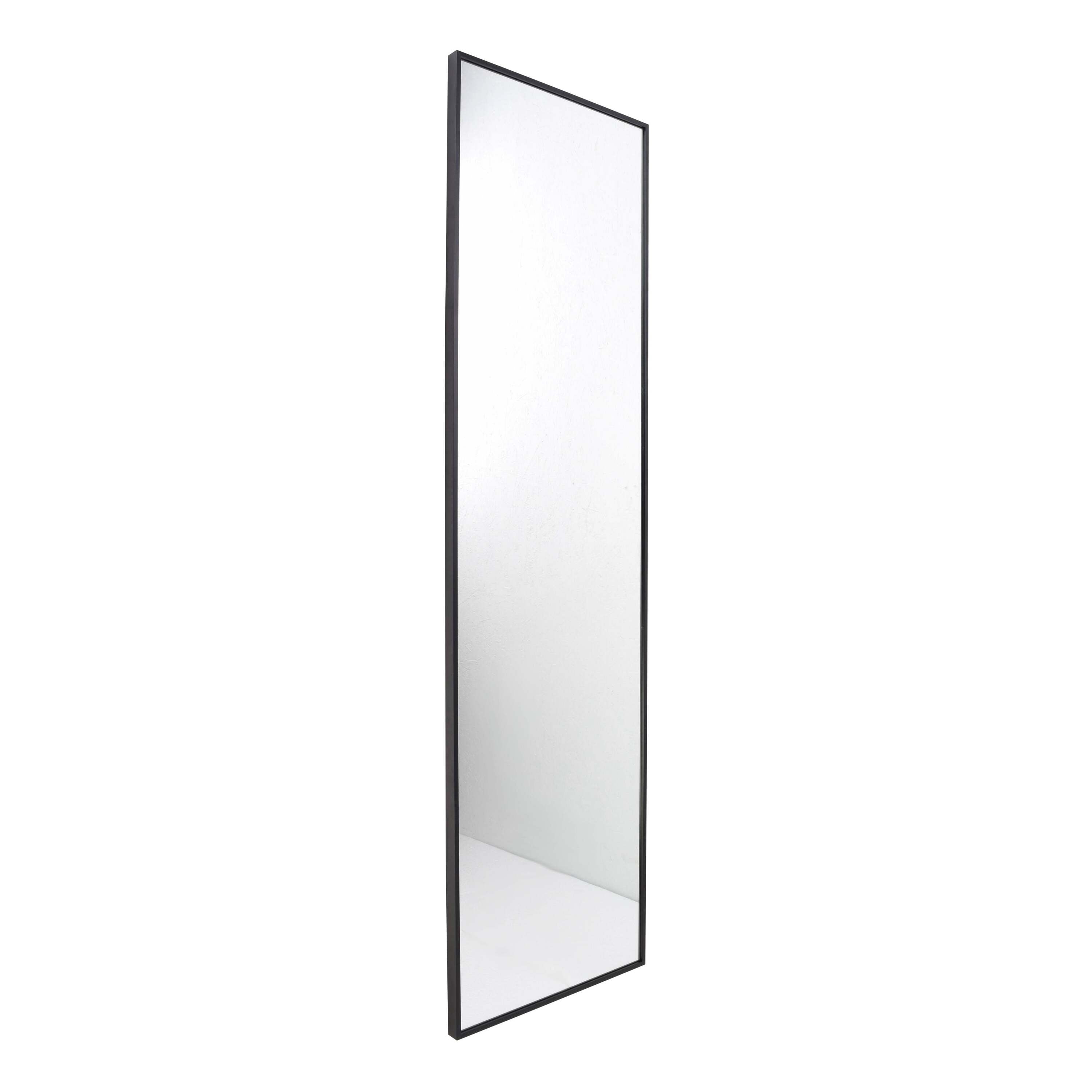 Fragix York Passpiegel - Zwart - Aluminium - 150x40