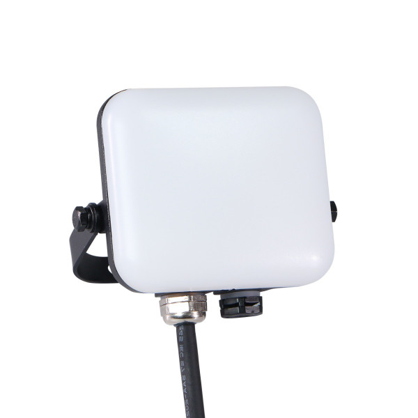 Naświetlacz halogen MILKYczarno-biały LED 10W 750lm 4000K IP65 Polux