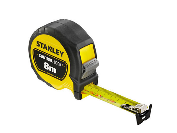 Mètre ruban mesure courte - mesure L.8m x l.25mm - magnétique - marquage double face - Stanley STHT37232-0