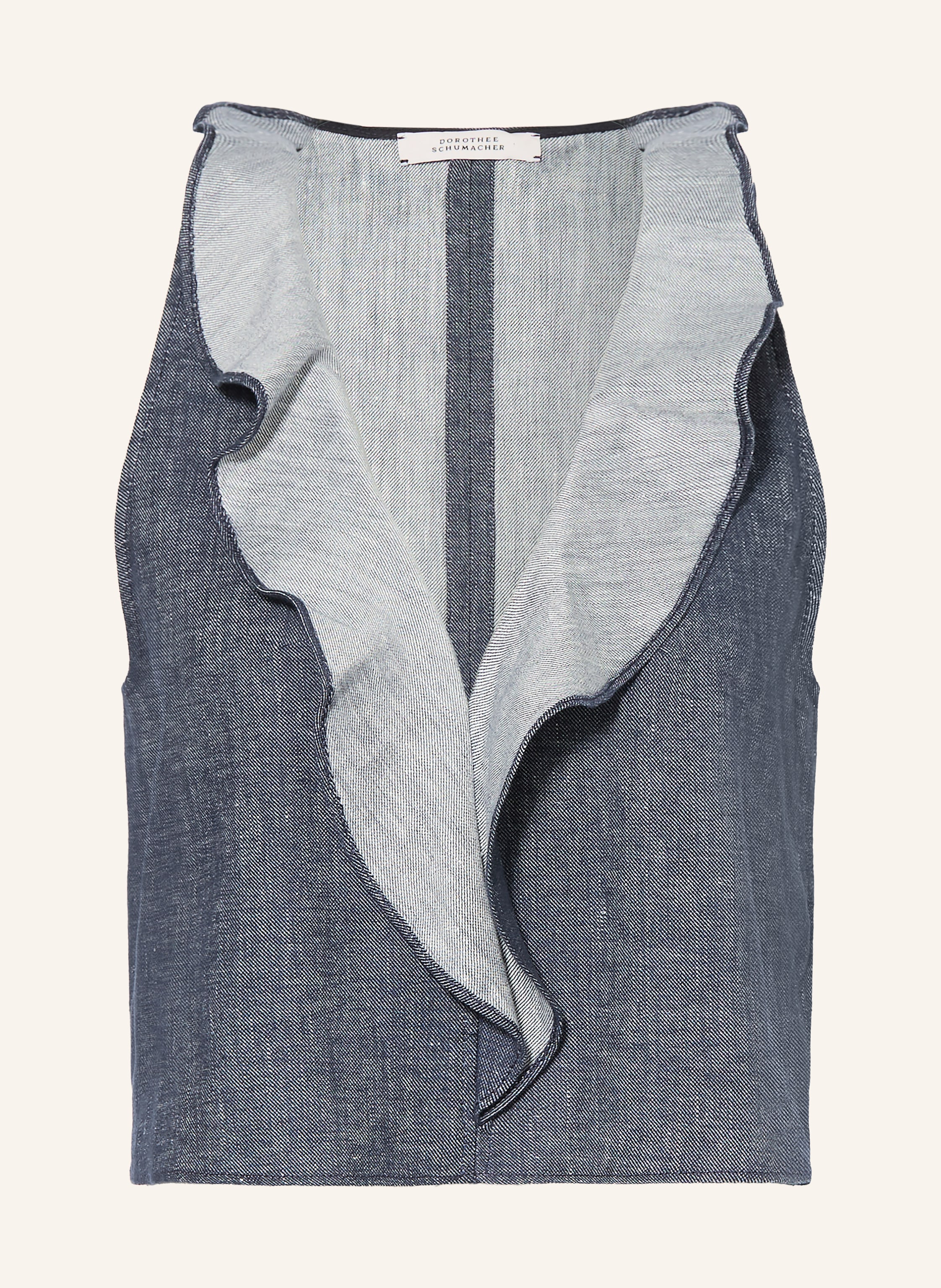 DOROTHEE SCHUMACHER Blusentop FLUID DENIM mit Leinen