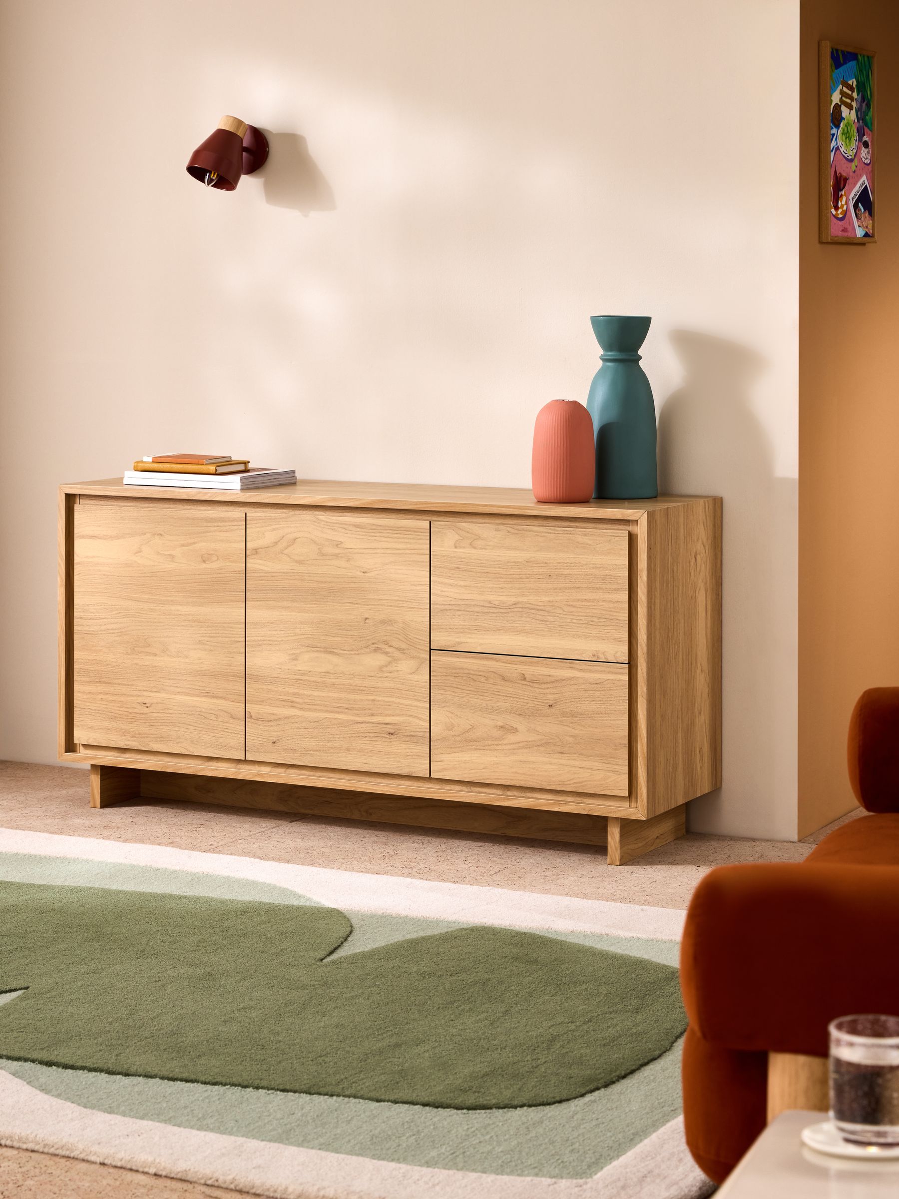 Kaci Large Sideboard in Oak Effect