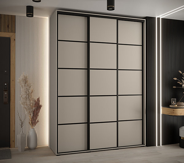 Armoire Dakota 4 a portes coulissantes 180/60/235,3portes