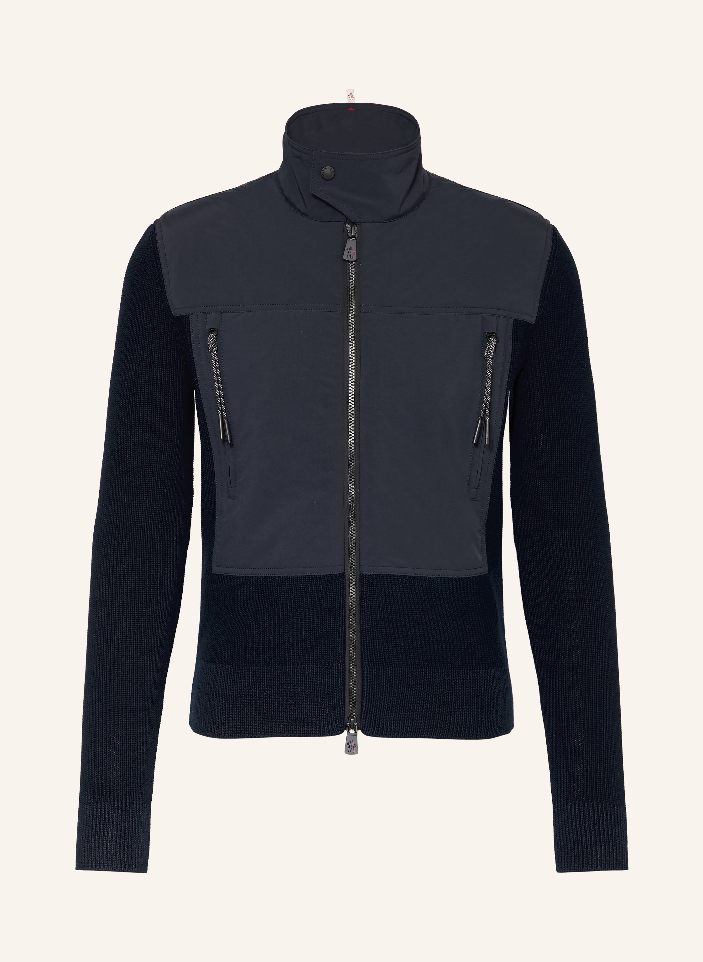 MONCLER GRENOBLE Strickjacke im Materialmix
