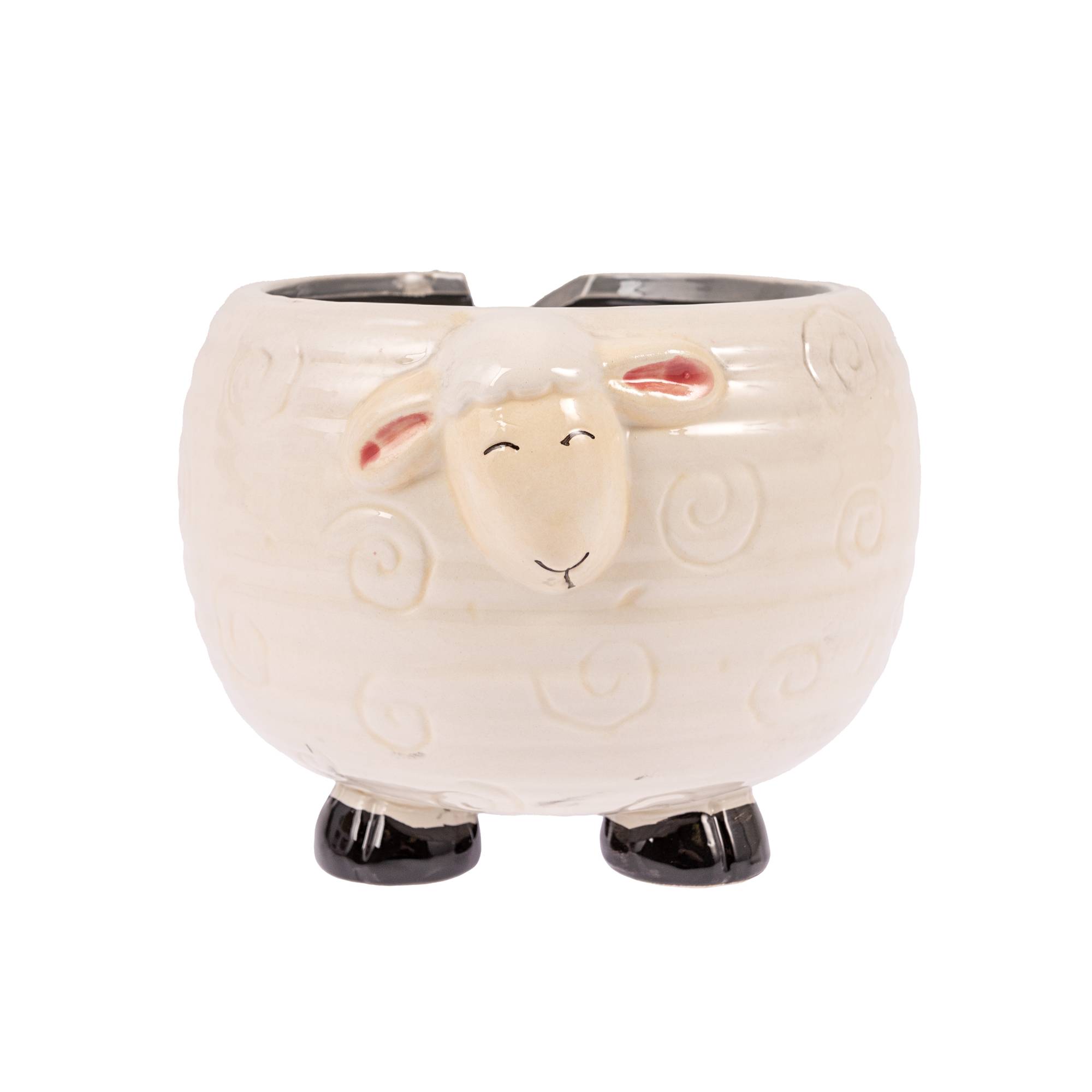Ceramic Sheep Yarn Bowl 14cm