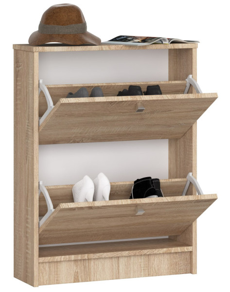 Szafka na buty AKORD Dąb Sonoma 60 cm 2 półki 60x20x80 cm