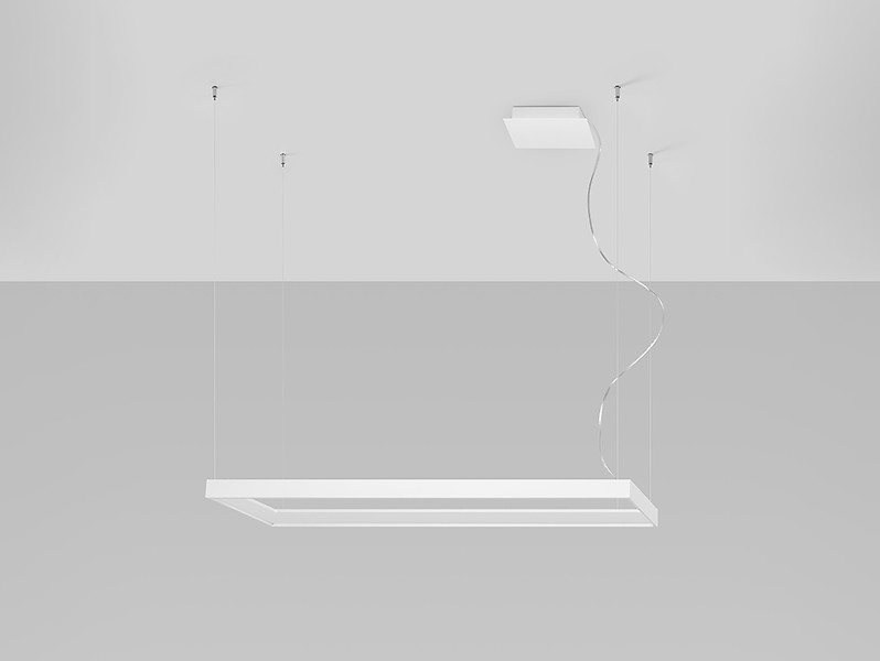 Lampa wisząca Tuula LED aluminiowa biała