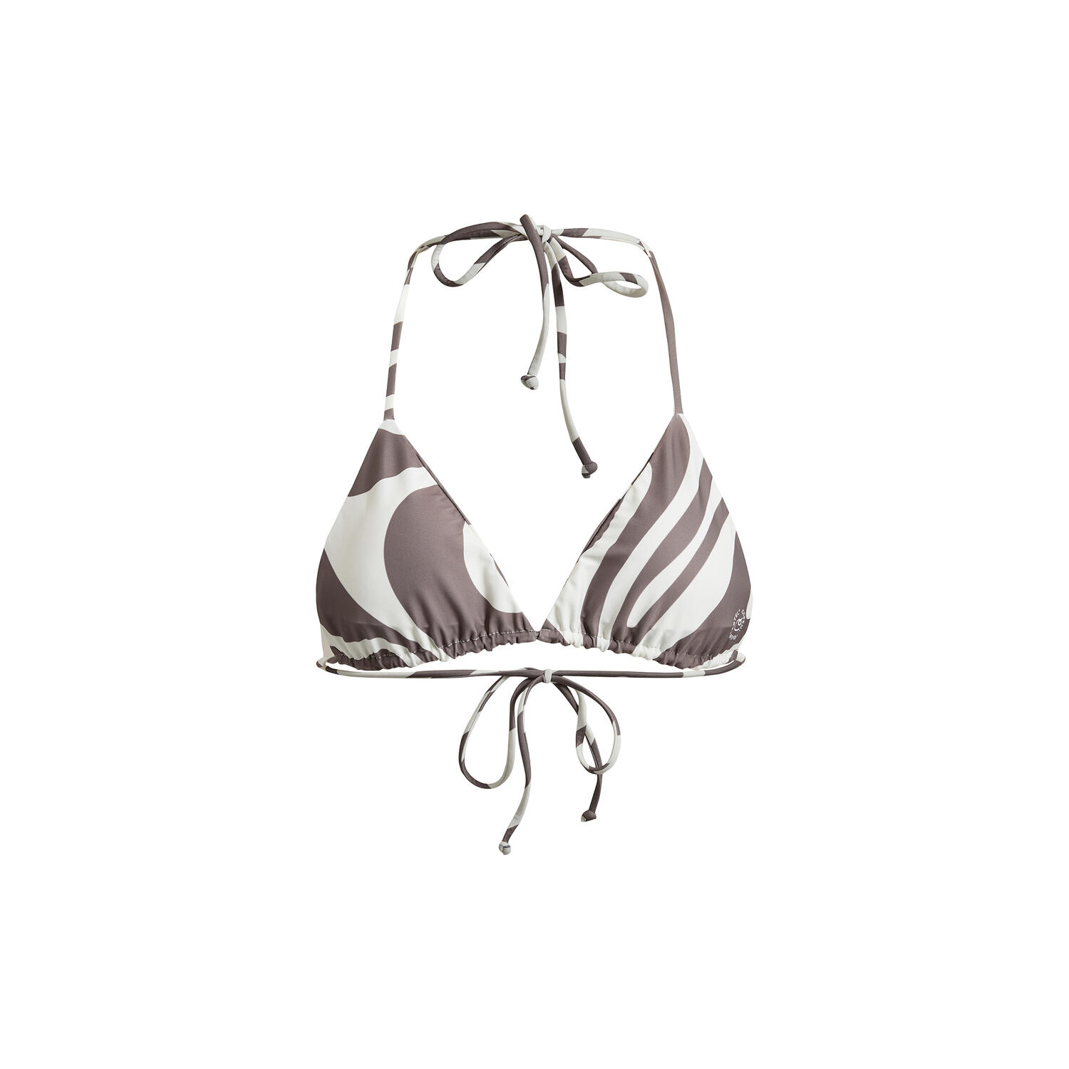 Uluwatu padded triangle bikini top printet, zebra hazel