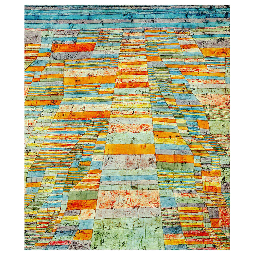 - Tableau - Chemin Principal et Chemins Secondaires Paul Klee 50x60cm