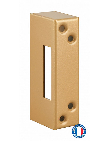 Gâche pour porte à recouvrement, acier, epoxy bronze - THIRARD