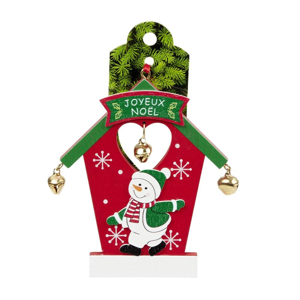Porte nom design maison de No&euml;l (plusieurs modèles)