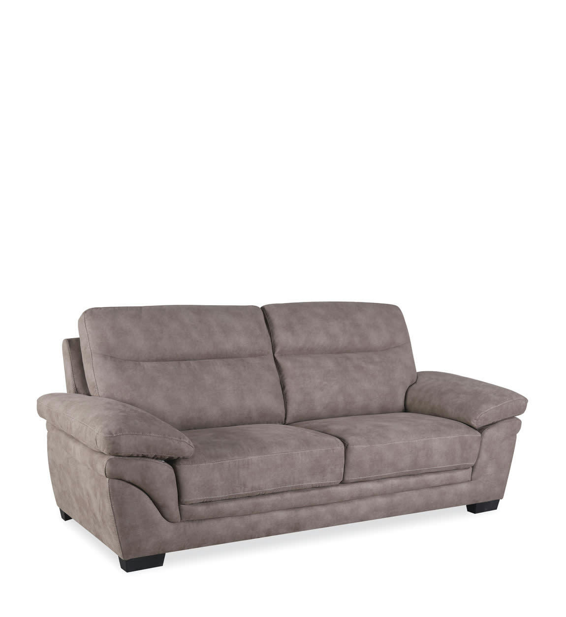 - Canapé 2 places en tissu marron  L 225 cm