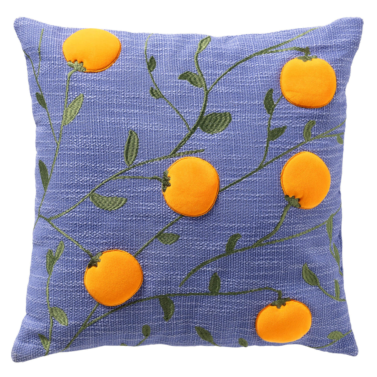 MANDARIN - sierkussen 45x45 cm - mandarijnen - Pale Iris - paars