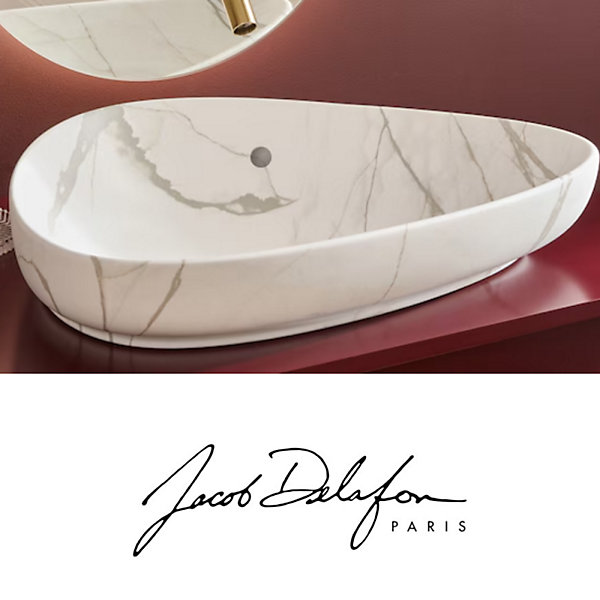 Bonde de vidage click JACOB DELAFON marbre sculptural