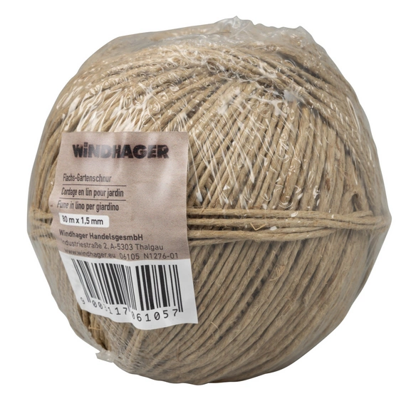 Bindemittel, Flachs-Gartenschnur