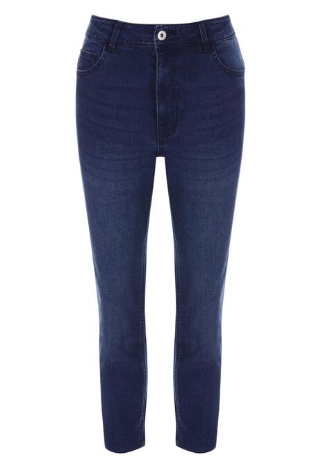 Womens Indigo Alexa Cropped Jeans