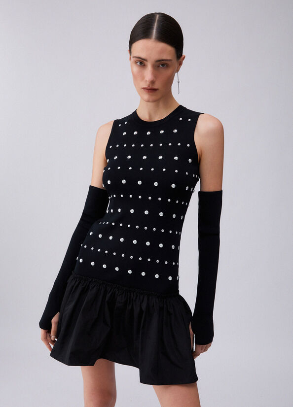 Abito in maglia con maniche thumbhole