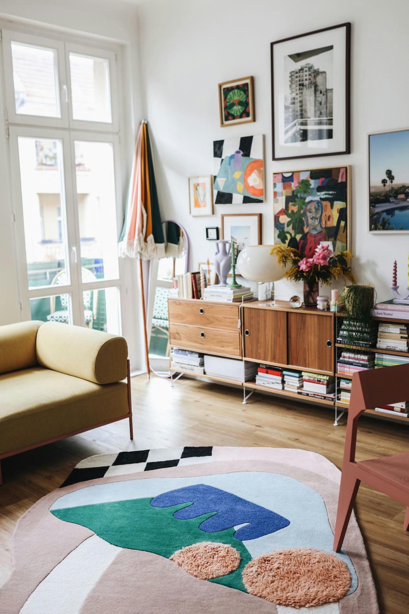 BINGS - Tapis tufté main en laine vierge - multicolor 140x200 cm