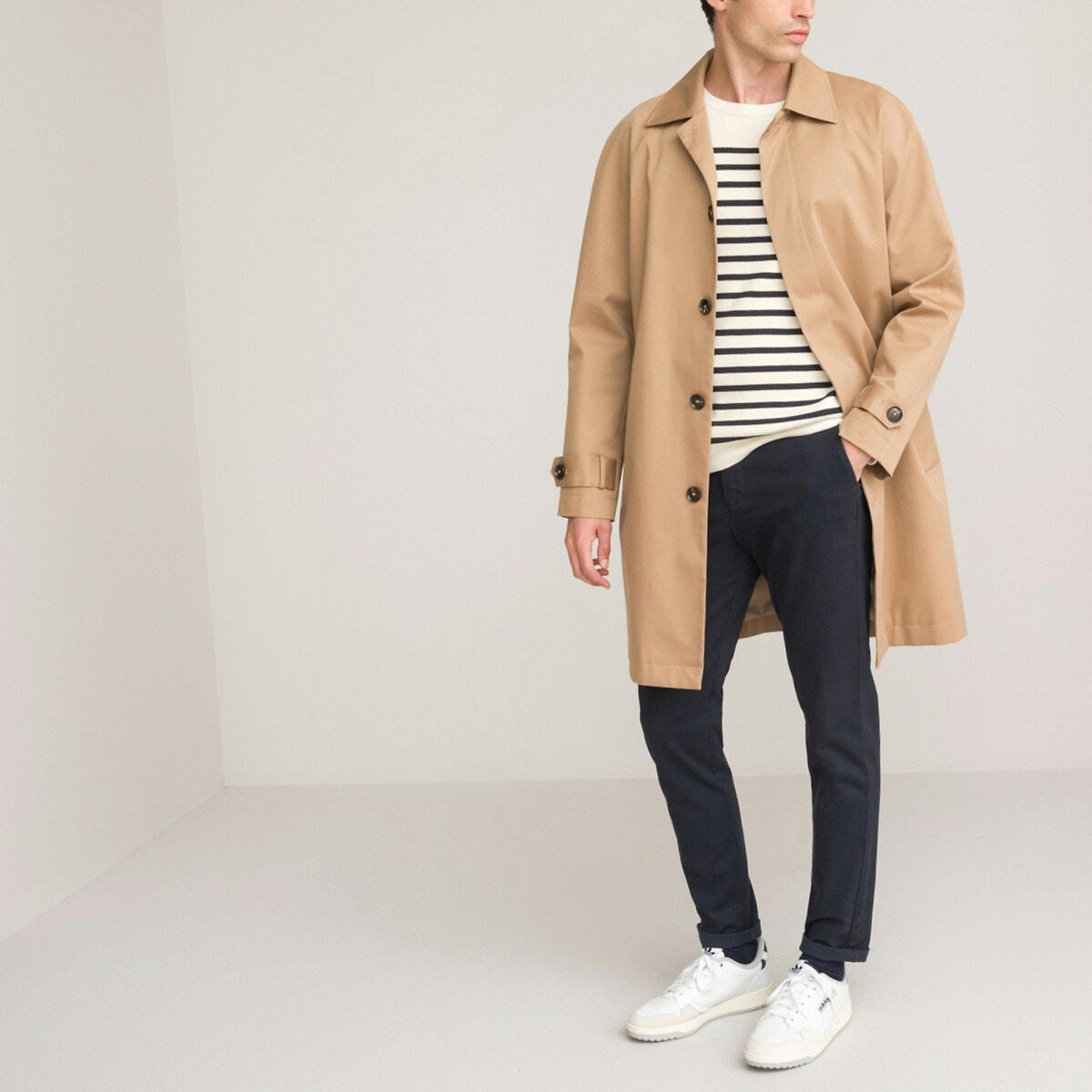 Pull marinière Signature, en coton bio