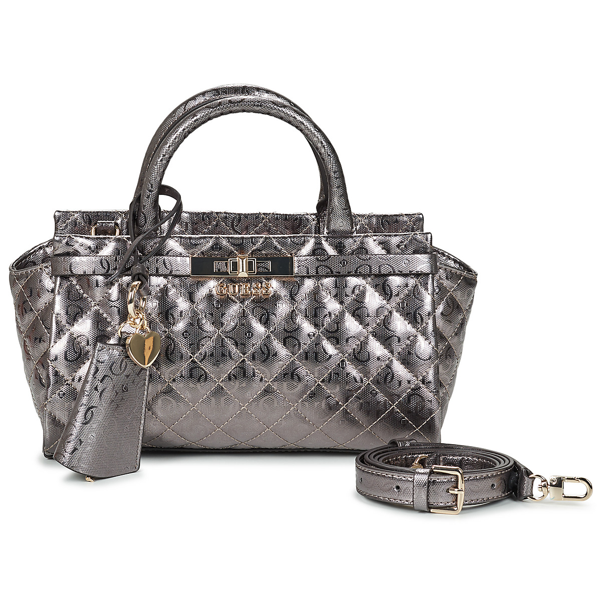 Guess - IDRA SMALL SATCHEL - Bronze