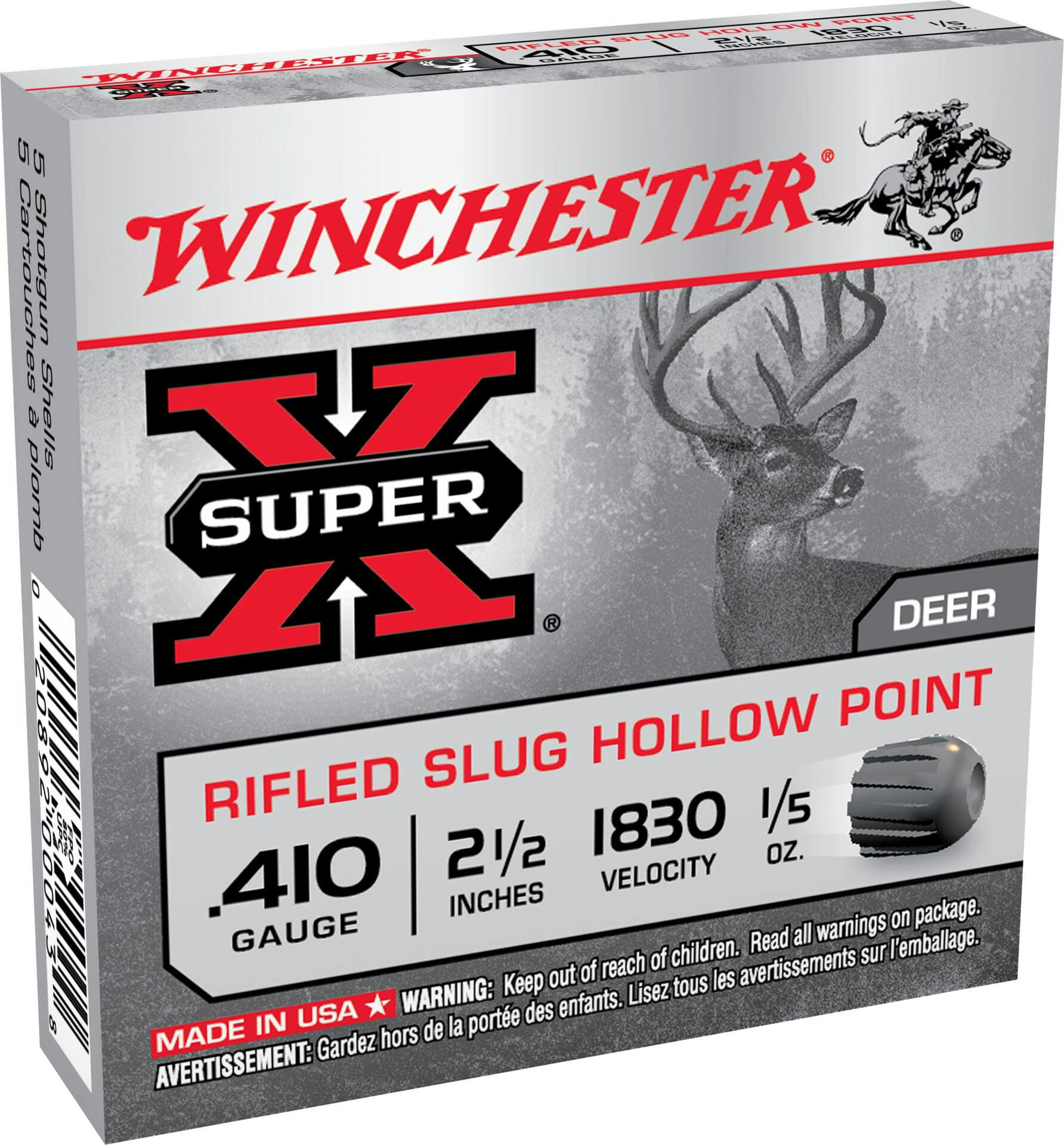 Winchester X410RS 410-Gauge Foster Lead Slugs