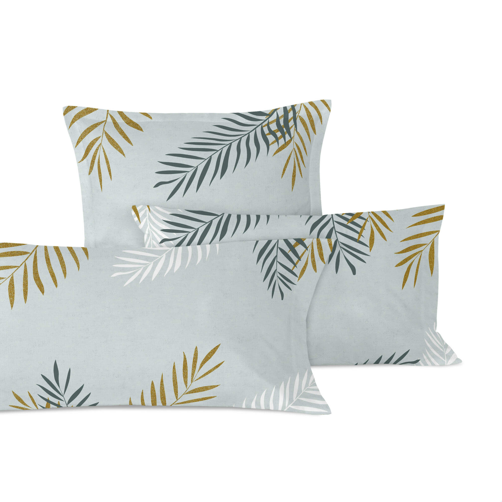 Blanc Set van 2 kussenslopen Foliage Mint