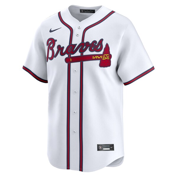 Atlanta Braves Nike Home Limited Custom Jersey - White