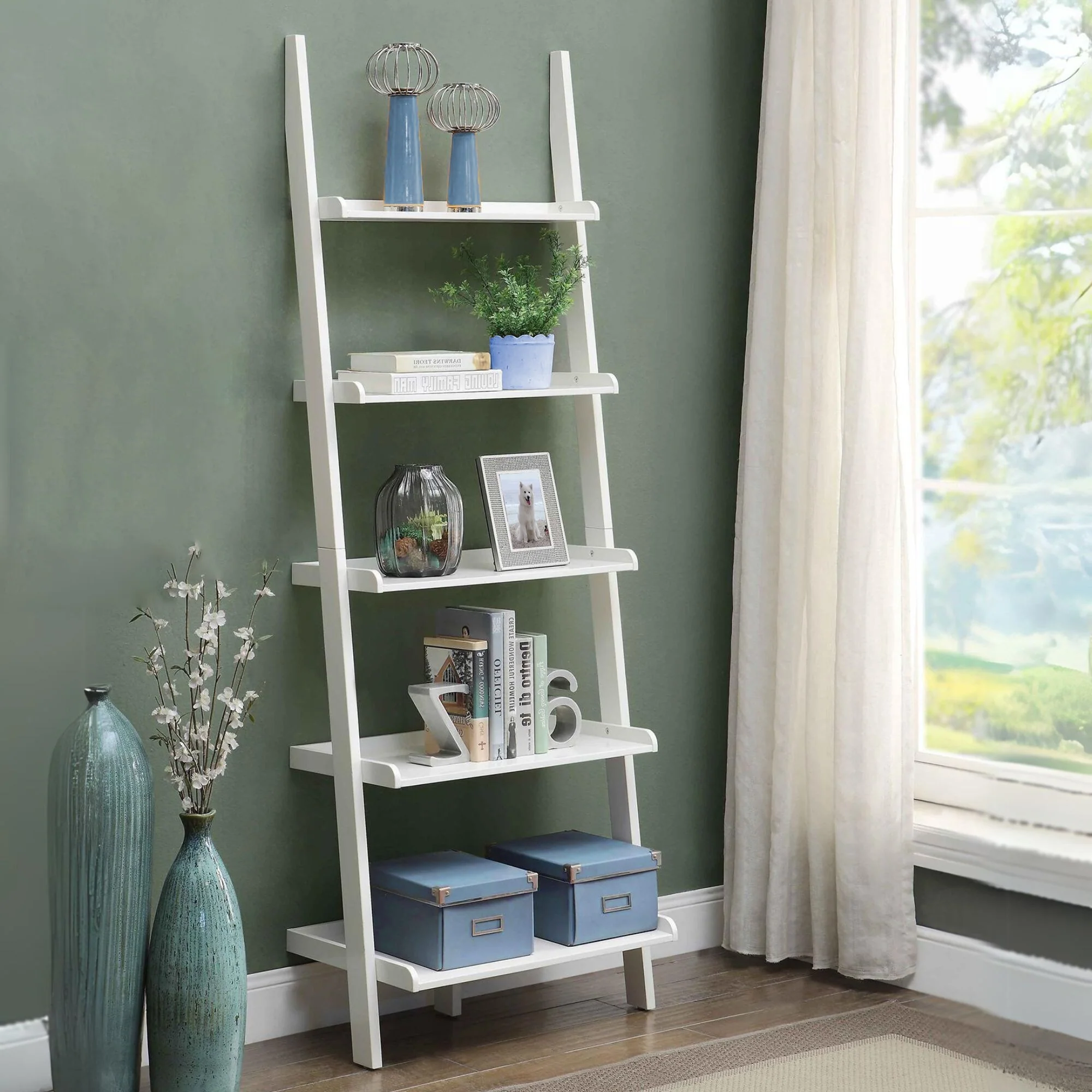 Convenience Concepts French Country Bookshelf Ladder