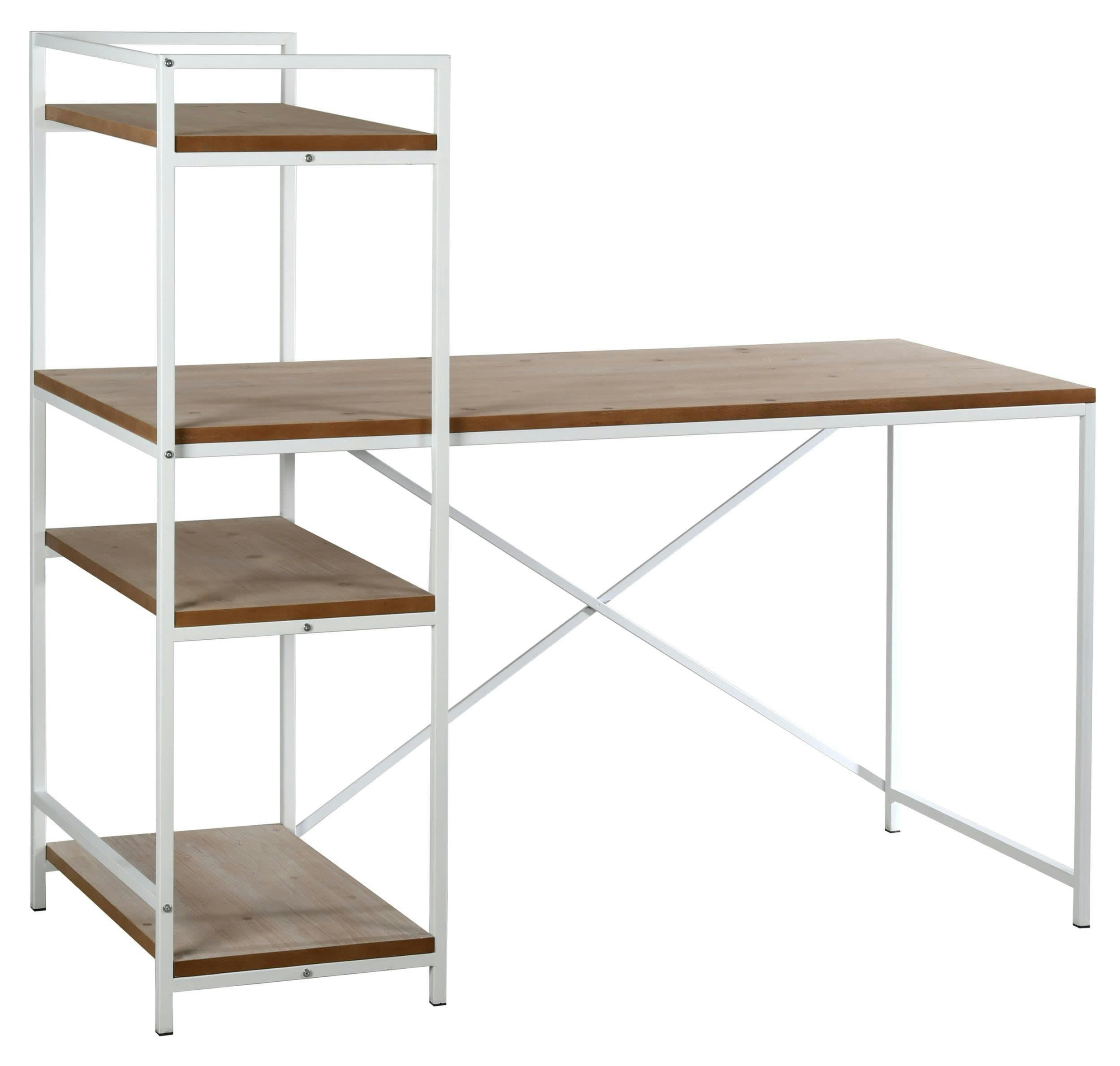 - Bureau en métal et plaquage pin charlie