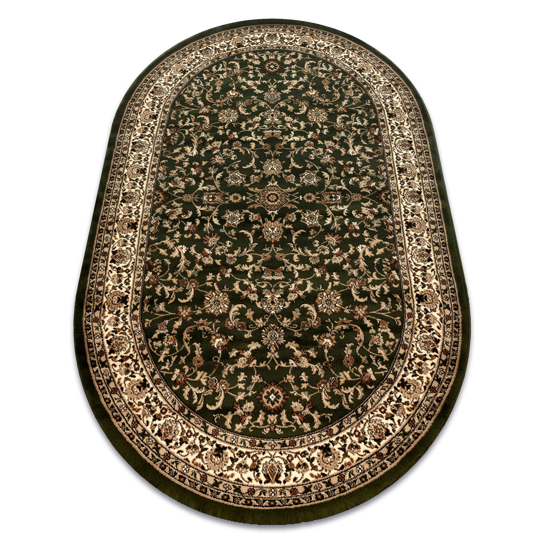 Dywan ROYAL ADR owal wzór 1745 zielony 100x180 cm