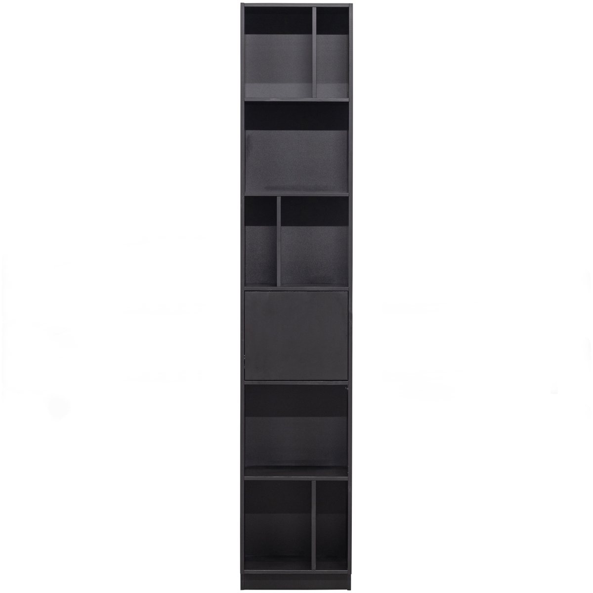 WOOOD vakkenkast open Finca - Zwart - 210x40x40
