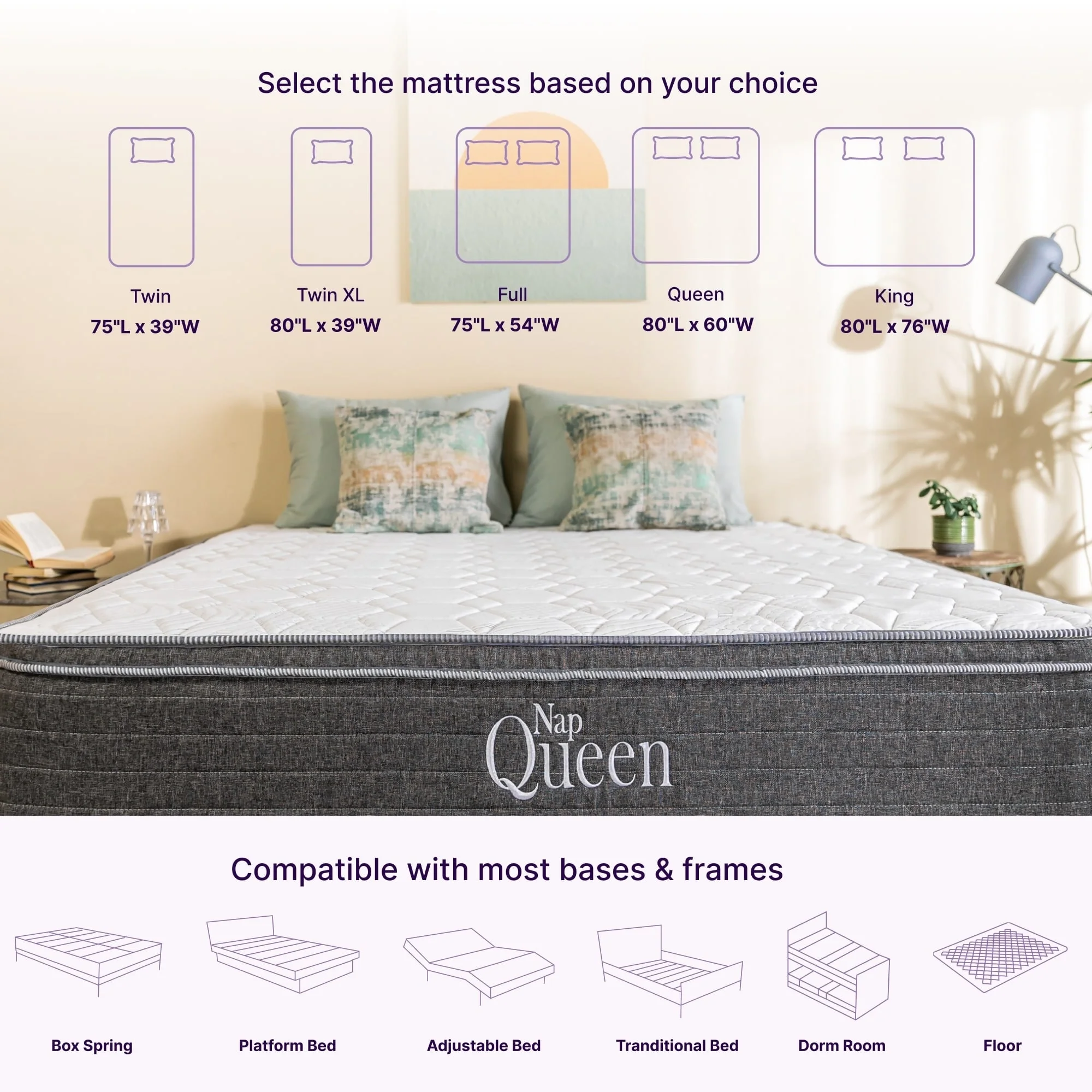 NapQueen Victoria 10 Cooling Gel Hybrid Mattress