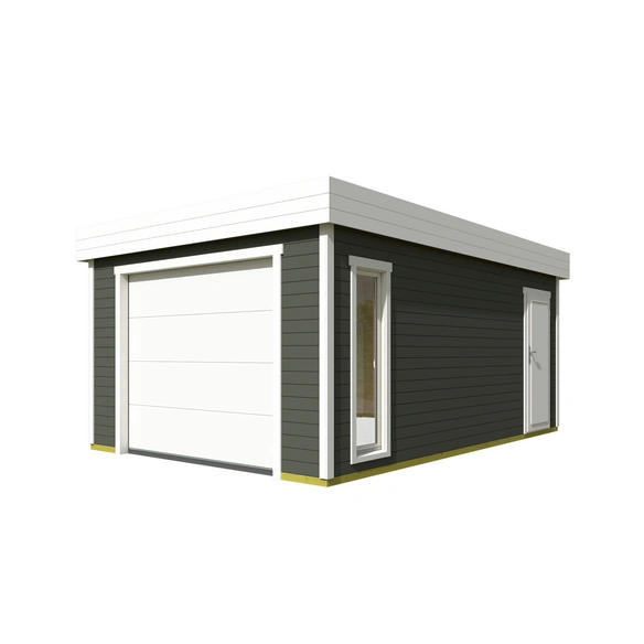 Blockgarage »Bahamas«, B: 820 cm (Außenmaß), Holz