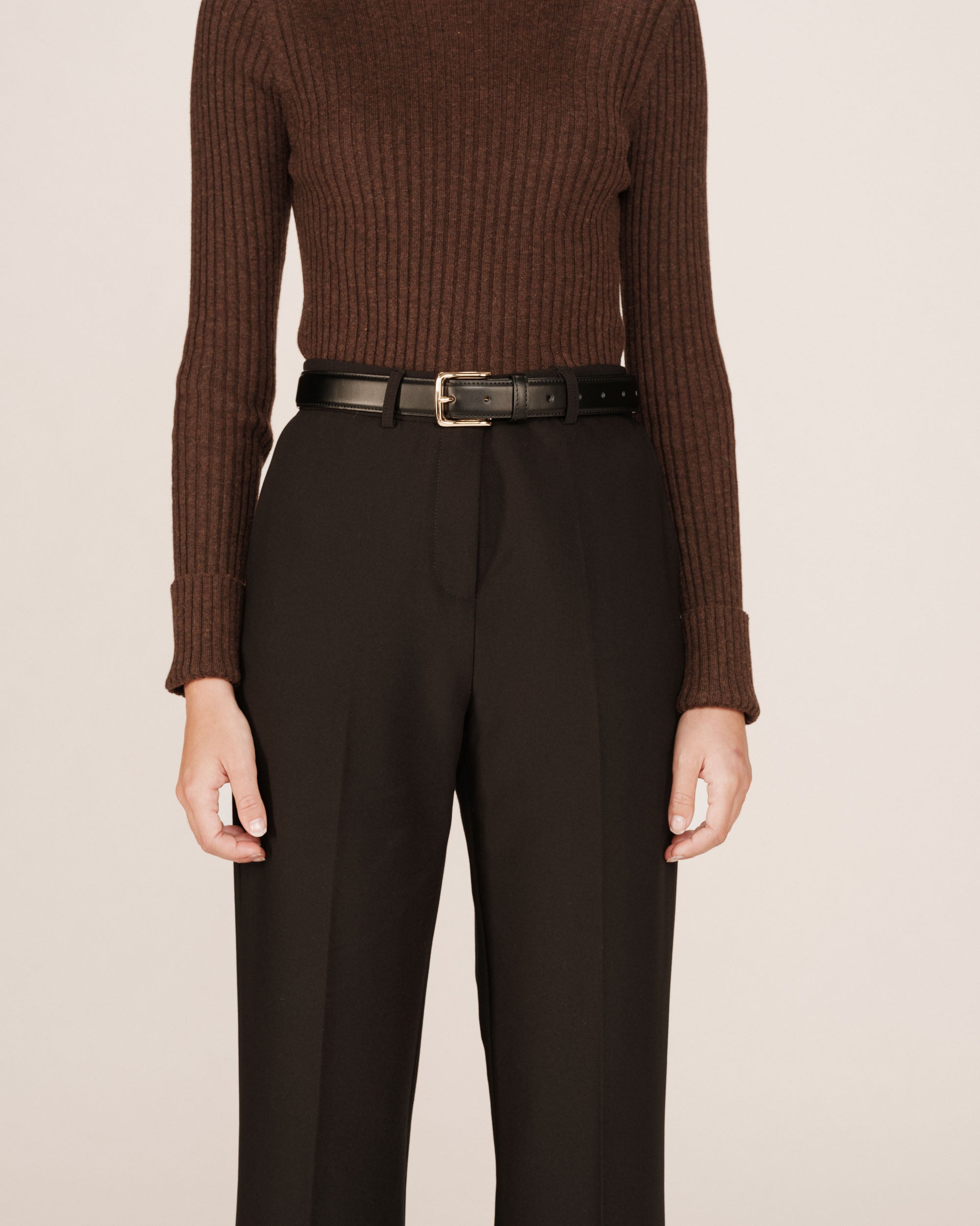 Ceinture simili cuir noir Sonatine