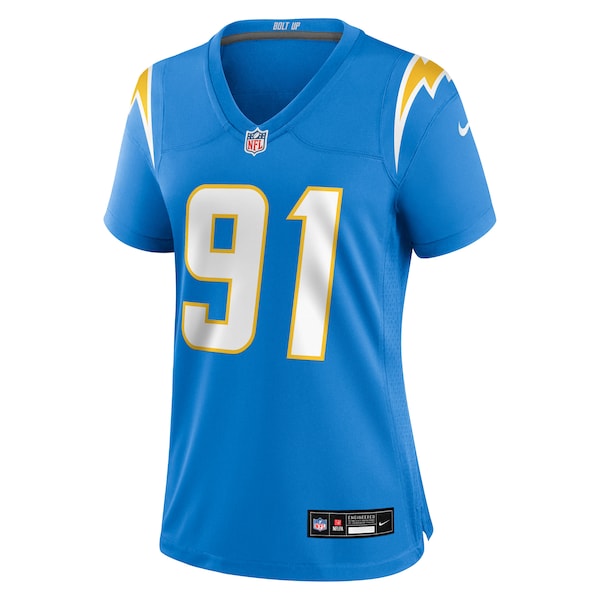 Da'Shawn Hand Los Angeles Chargers Nike Women's Team Game Jersey -  Powder Blue