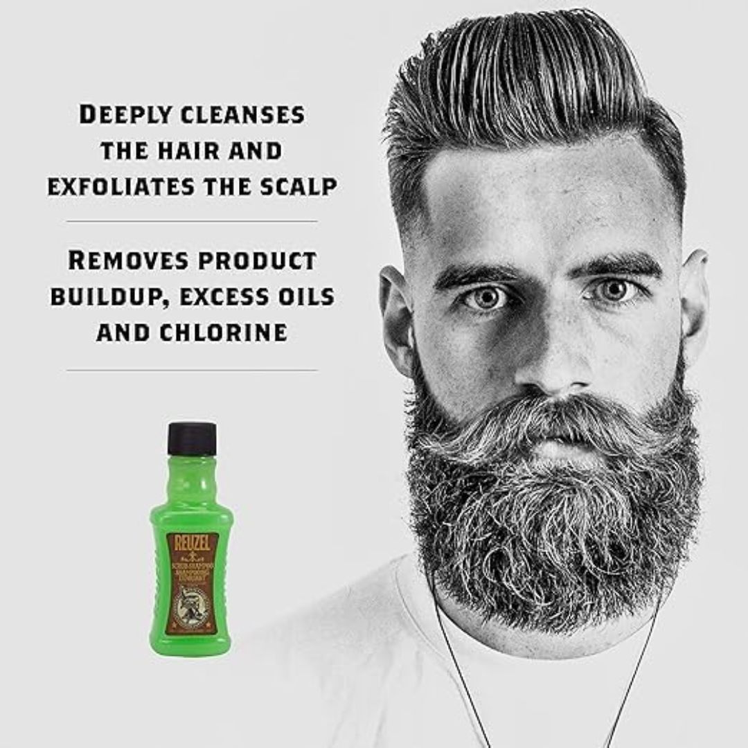Reuzel Scrub Shampoo - Deeply Cleanses - Perfect For Maintaining A - 33.81 Oz