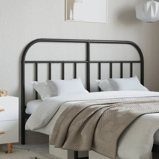 NNEVL Metal Headboard Black 152 cm