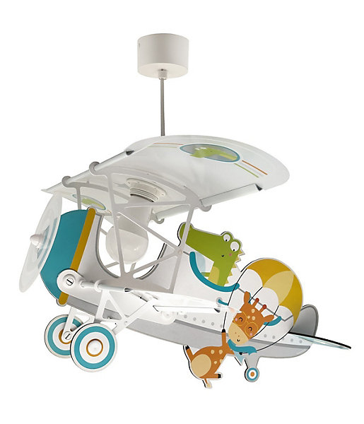 Lustre et lampe suspension enfant avion Petit Crocodile