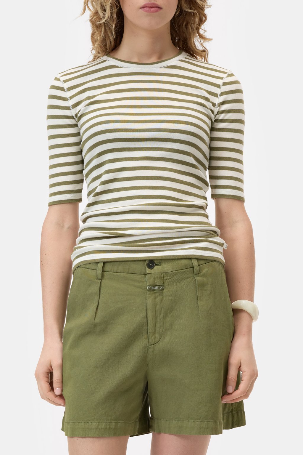 T-Shirt aus Baumwoll-Modal-Mix