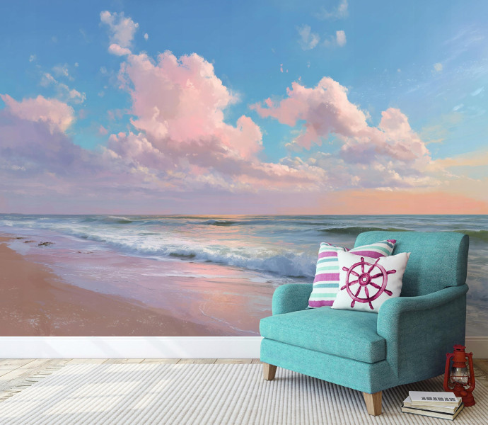 Fototapeta Plaża Niebieski Na Flizelinie Do Sypialni Salonu 250x175