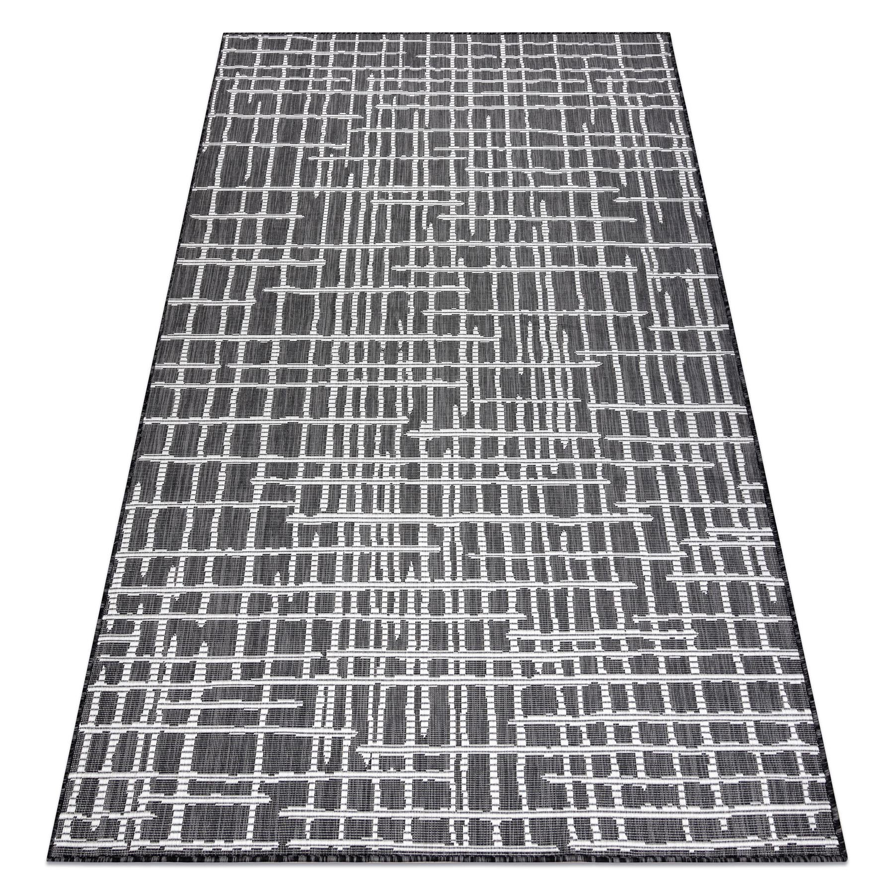 Dywan SZNURKOWY SIZAL SION Kratka, Linie 22144 płaskie tkanie 80x150 cm