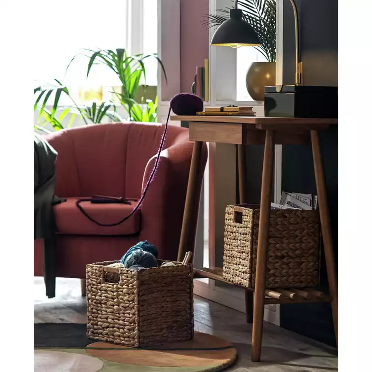 Habitat Set of 2 Hyacinth Square Basket