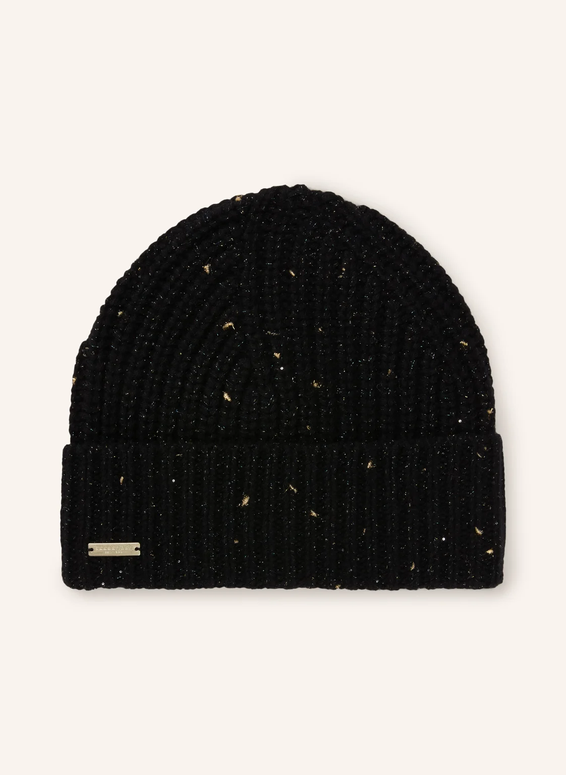SEEBERGER Mütze mit Cashmere und Glitzergarn