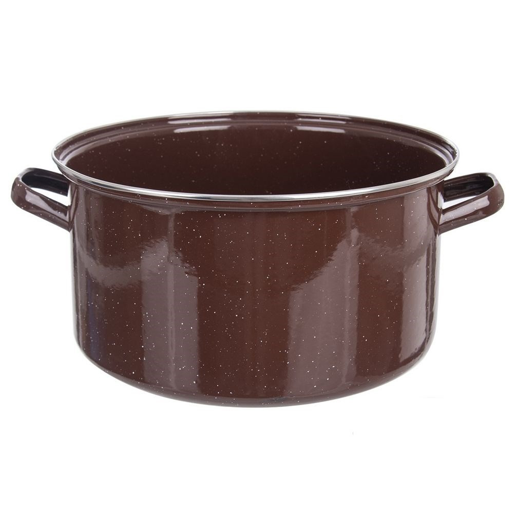 Garnek emaliowany duży gastronomiczny 36 cm BROWN 15 l